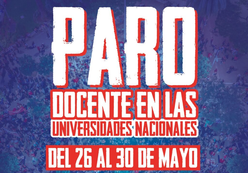 PARO NACIONAL DOCENTE DEL 26 AL 30 DE MAYO – ADIUNT